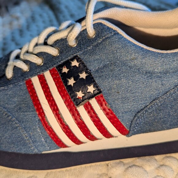 Denim USA Flag Sneakers 8.5 by Rouge Helium - Picture 5 of 9
